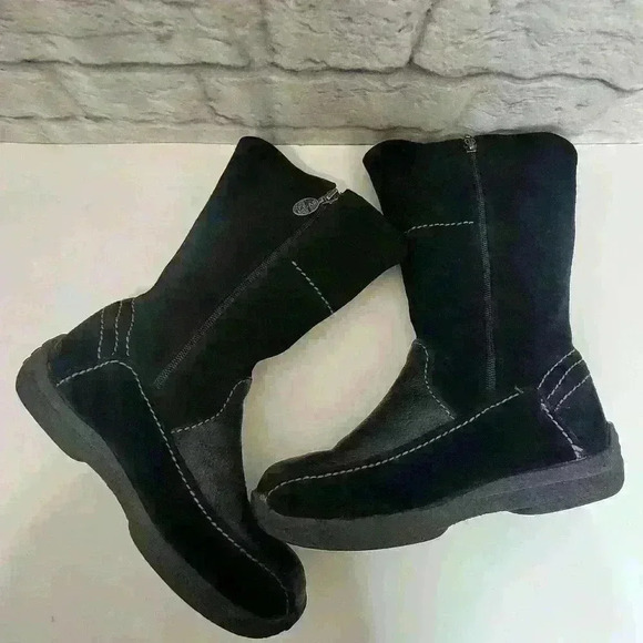 Pajar Genuine Shearling Lining Black Boots Sz 9 - Picture 9 of 15